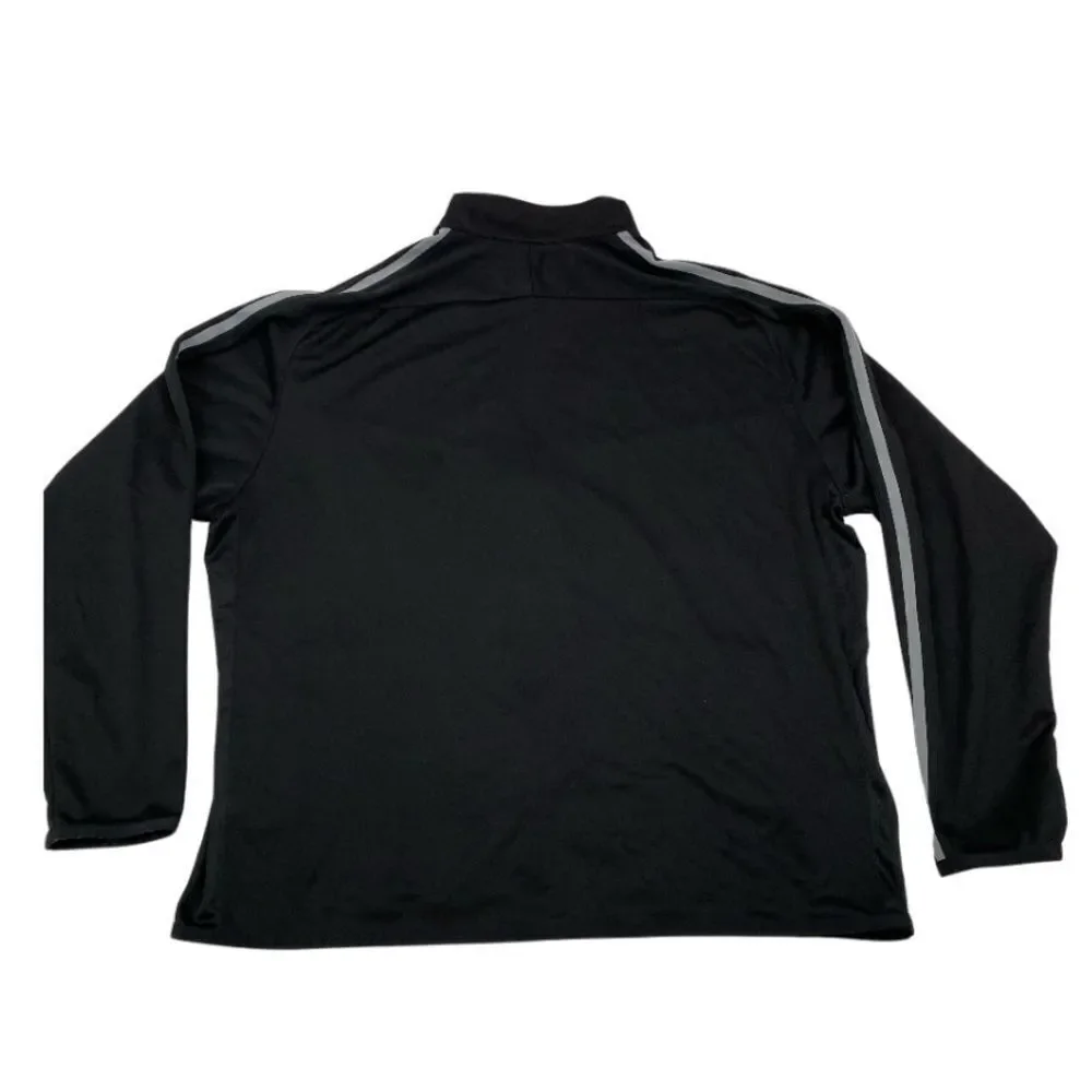 Mens Nike Black Lightweight Full‎ Zip Jacket Windbreaker XXL